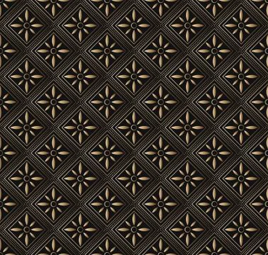 Gold Seamless pattern background Stock Illustration