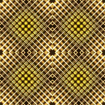 Gold seamless pattern with geometric chaotic sharp elements. Vector pattern Stock Illustration