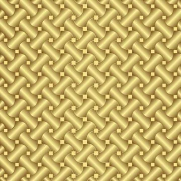 Gold seamless pattern, golden style background Stock Illustration