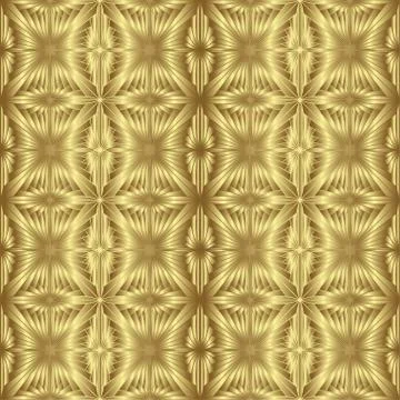 Gold seamless pattern, golden style background Stock Illustration