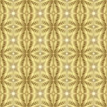 Gold seamless pattern, golden style background 스톡 일러스트