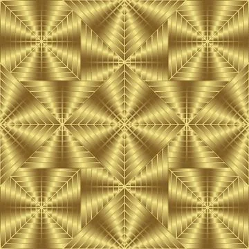 Gold seamless pattern, golden style background Stock Illustration