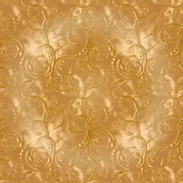 Gold seamless pattern Stock Illustration