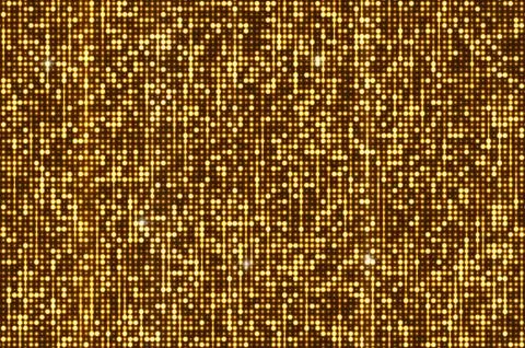 Gold seamless shimmer sequins background Stock Illustration