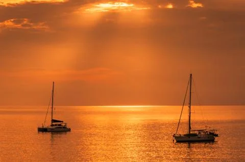 Gold sea&amp;sky Stock Photos