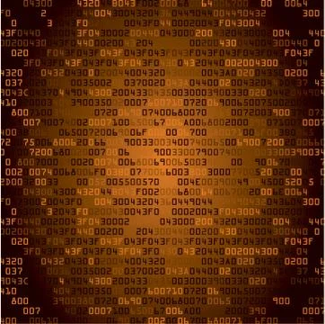 Gold security background with HEX-code 스톡 일러스트