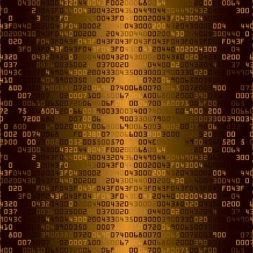 Gold security background with HEX-code イラスト素材