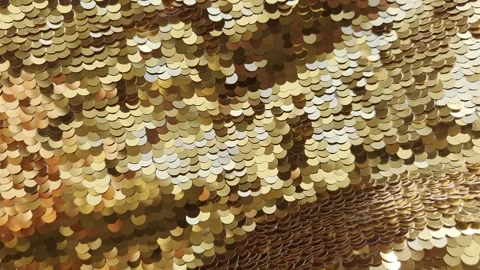 Gold sequin texture background and reflective sparkling sunlight Abstract christ Stock Footage 341074157