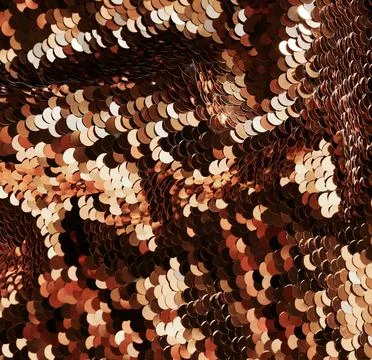 Gold sequin texture background with reflective sparkling . Abstract christmas ba 库存照片