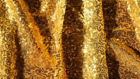 Gold Sequin wallpaper.Scales background. Background with shiny sequins. Stock Footage 341618819