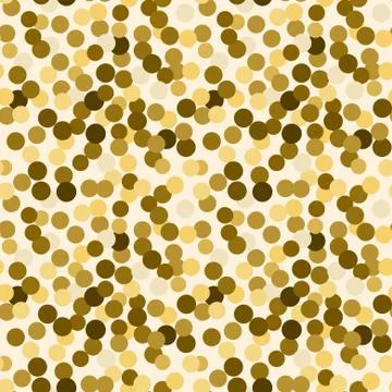 Gold sequins confetti laying on the floor vector background Stock Illustration