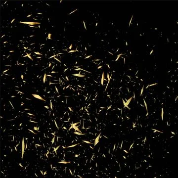 Gold sequins, dark background, seamless pattern, vector illustration. Stock Illustration