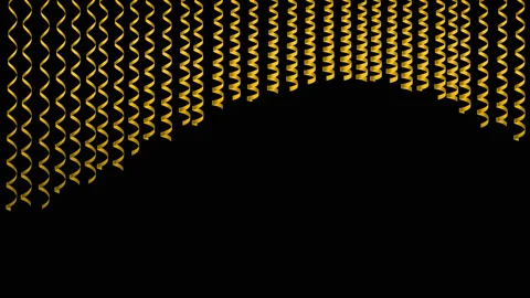 Gold serpantine wave 4K Stock Footage 87659649