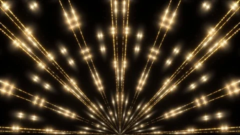 Gold shape and black background, loop Vidéo 73020477