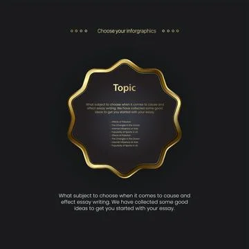 A gold shape buttons design for chart icon template, used in business and fin Stock Illustration