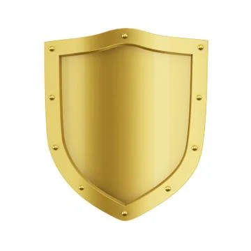 Gold Shield Stock Illustration