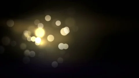 Gold shine abstract design elements on the black background. Video stock 84233382