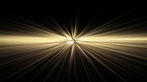 Gold Shiny Abstract Rays Center Strobe Motion Effect 4K Stock Footage 304510302