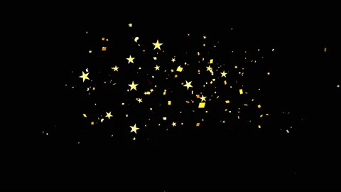 Gold Shiny Confetti Background Vidéo 121832343