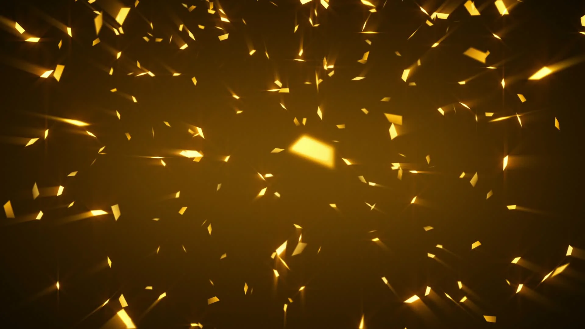 gold shiny confetti background loop | Stock Video | Pond5