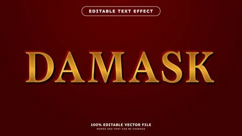 Gold Shiny Editable Text Effect Embossed Style Vector 스톡 일러스트