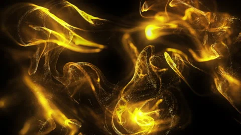 Gold Shiny Particles Background Loop Stock Footage 197808279