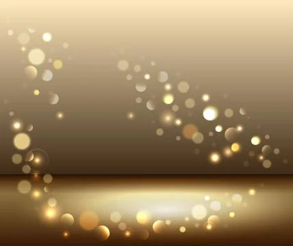 Gold shiny sparkles Stock Illustration