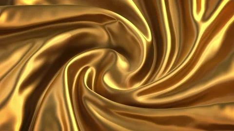 Gold Silk Fabric Macro 2 4K Stock Footage 264038280