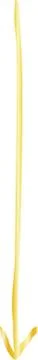 Gold Simple thin arrow variation illustration Illustrazione stock