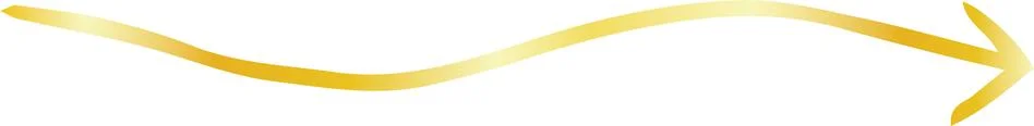 Gold Simple thin arrow variation illustration Stock Illustration