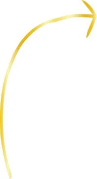 Gold Simple thin arrow variation illustration Illustrazione stock