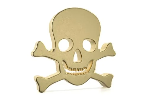 Gold skull symbol イラスト素材