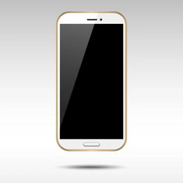 Gold Smartphone Stock Illustration