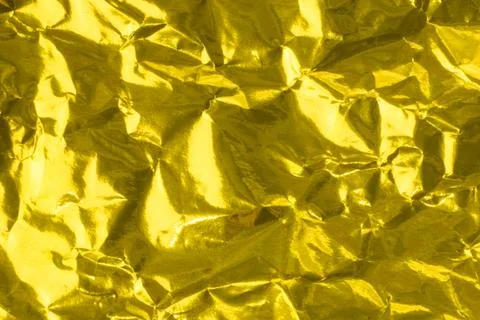 Gold Smooth flat plain paper bag  texture background Stock Photos