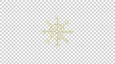 Gold Snow Flake Stock Illustration