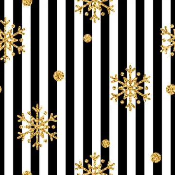 Gold snowflake Christmas background Illustrazione stock