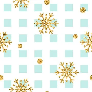 Gold snowflake Christmas background Stock Illustration