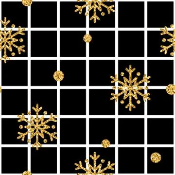 Gold snowflake Christmas background Stock Illustration