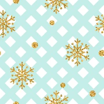 Gold snowflake Christmas background Stock Illustration