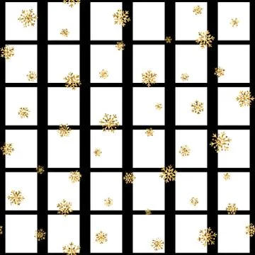 Gold snowflake Christmas background Stock Illustration