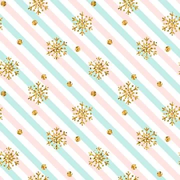 Gold snowflake Christmas background Stock Illustration