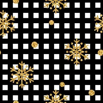 Gold snowflake Christmas background Stock Illustration