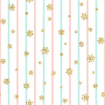 Gold snowflake Christmas background Stock Illustration