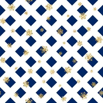 Gold snowflake Christmas background Stock Illustration