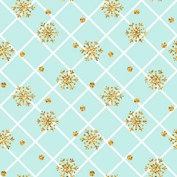 Gold snowflake Christmas background Stock Illustration