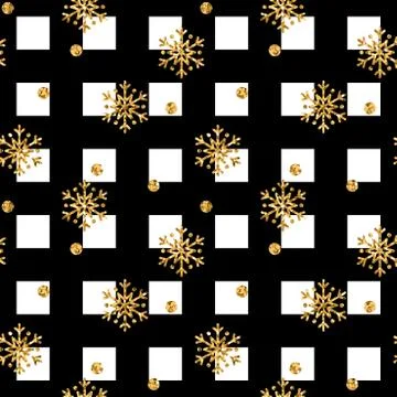 Gold snowflake Christmas background Stock Illustration