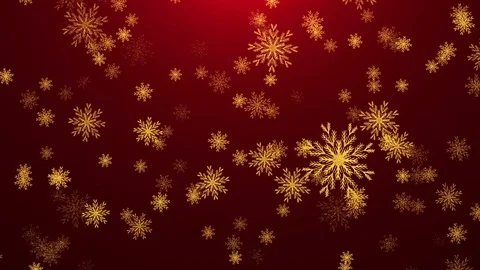 Gold snowflakes. Loop animation Stock-Footage 80861391