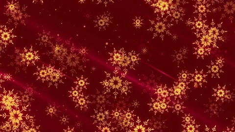 Gold snowflakes. Loop animation Stock-Footage 81044342