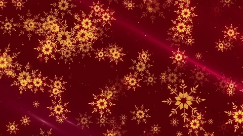 Gold snowflakes. Loop animation Stock-Footage 81044350
