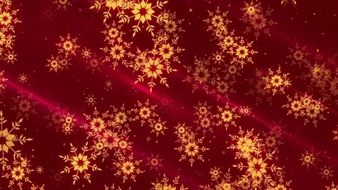 Gold snowflakes. Loop animation Video stock 81044356